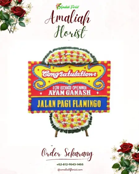 Sewa Papan Bunga Wedding Reception Jakarta