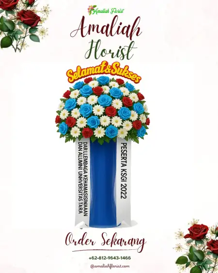 Standing Flowers Wedding Reception Jakarta